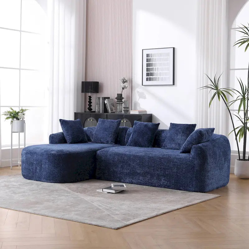 99.21 W L-Shape Boucle Sofa 3 Seater