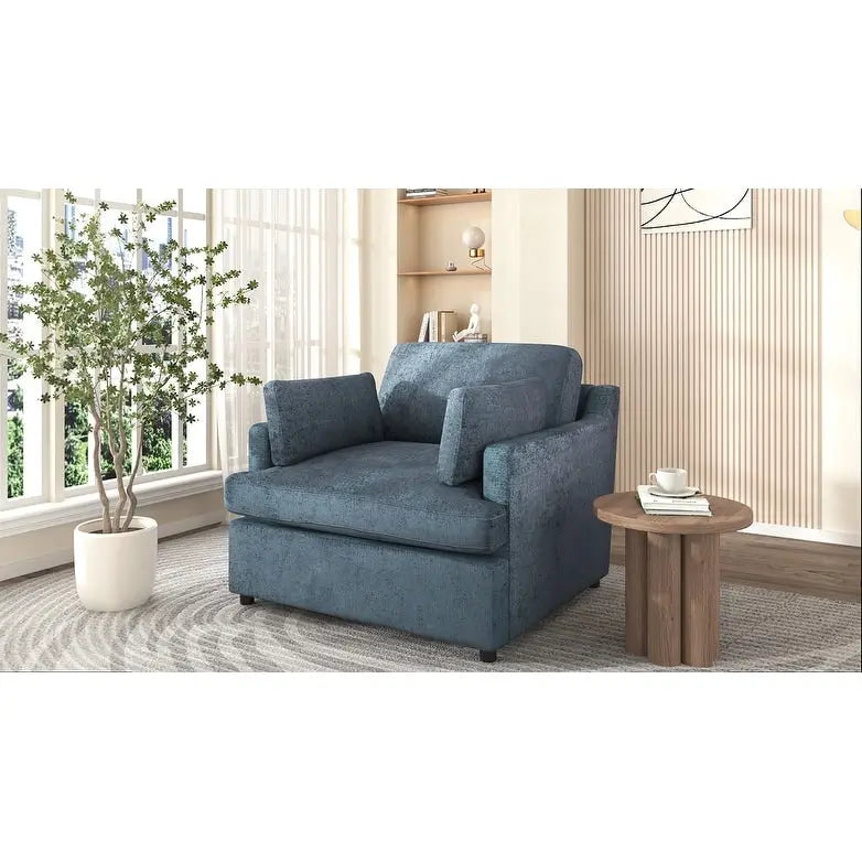 Mirod Oversized Accent Chair - Comfortable Armrest Cushions, Versatile Neutral Style, Elegant Design, Durable Frame