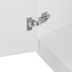 TV Stand with 34.2  Non-heating Electric Fireplace,Entertainment Center with LED Light,Tempered Glass Shelves for TVs up to 75