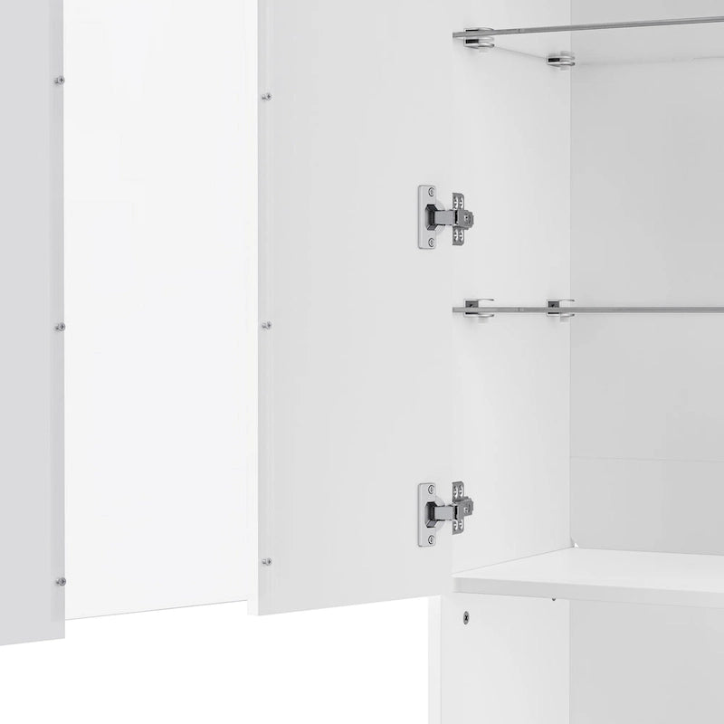 TV Stand with 34.2  Non-heating Electric Fireplace,Entertainment Center with LED Light,Tempered Glass Shelves for TVs up to 75