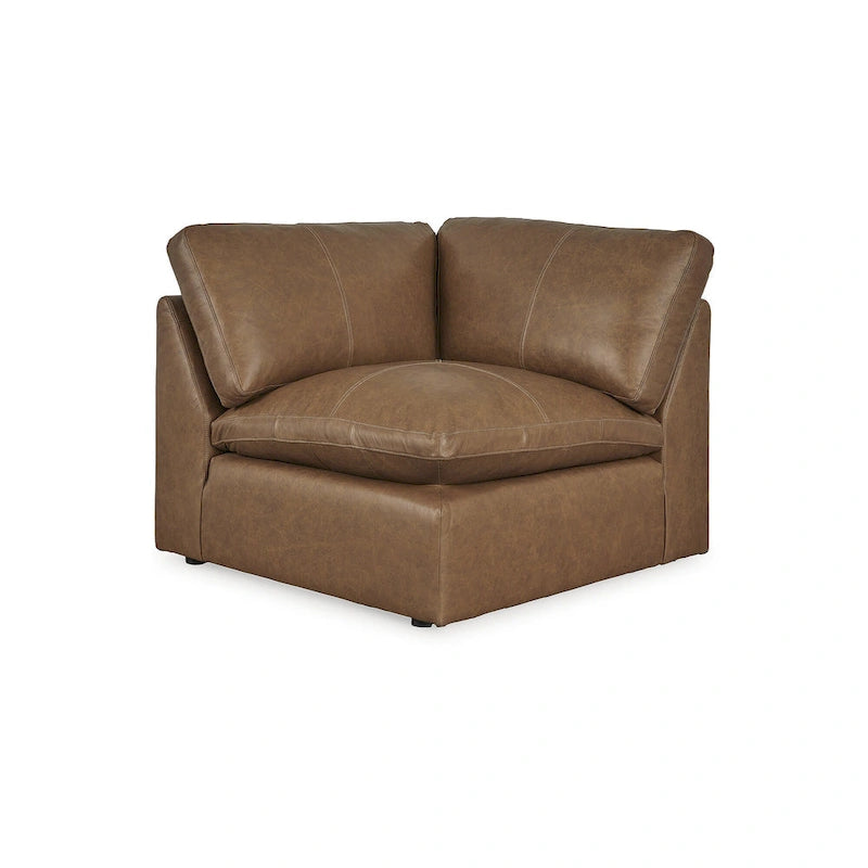 Signature Design by Ashley Emilia Medium Brown 6-Piece Sectional - 170 W x 130 D x 36 H