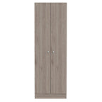 HomeRoots 71  Light Gray Wood Pantry Or Storage Closet - 23.6' X '70.8' X '11.8