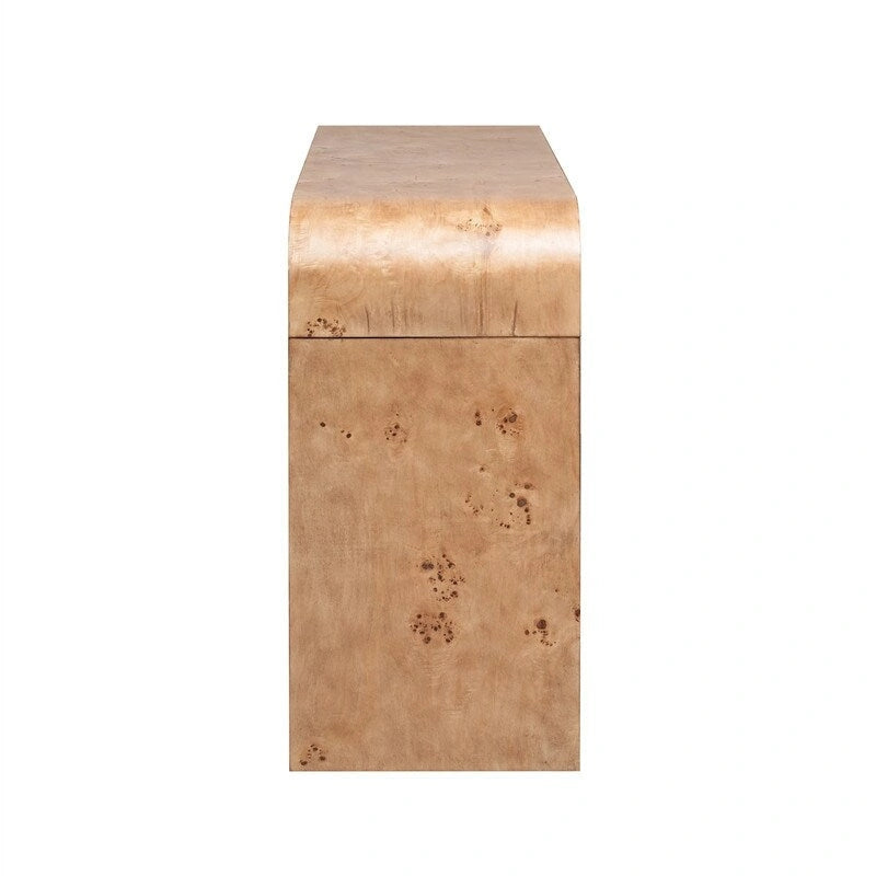 Retro Style Console Table with 2 Storage Drawers, Modern Entryway Table Sofa Table with Sleek Minimalist Legs for Living Room