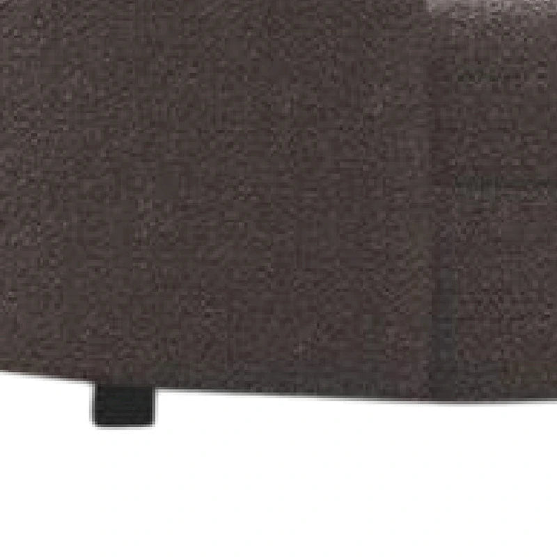 Srey Loveseat, 64 Inch, Charcoal Gray Boucle, Curved Kidney Shape