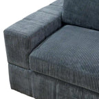 Oversized 7 - Piece 130  Wide Reversible Modular Corner Sectional Sofa Couch with Ottoman