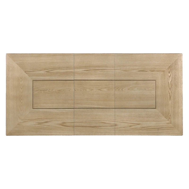 5 Piece Extendable Dining Table Set, Farmhouse Extendable Table with 18  Move Leaf