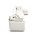 6-Piece Oversized Corduroy U-Shaped Modular Sectional Sofa with Ottomans