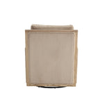 Camel 26.77  Swivel Barrel Chair with Hardwood Frame