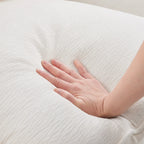 White 84  Modular Chenille 4-Seat Sectional Sofa Set with Removable Cushions and 2 Pillows, Perfect for Small Spaces