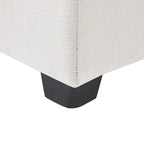 White 84  Modular Chenille 4-Seat Sectional Sofa Set with Removable Cushions and 2 Pillows, Perfect for Small Spaces