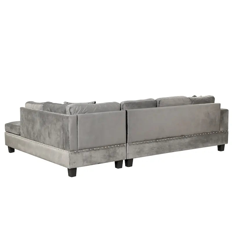 105  L-Shaped 7-Seater Modern Sofa with Storage Ottoman