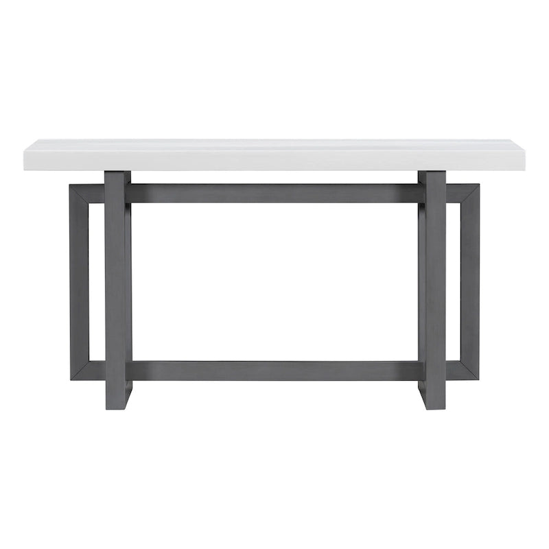 59.1  Modern Solid Wood Console Table with Unique Leg Design for Entryway or Living Room
