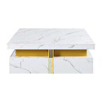 43.3  Modern Square Storage Coffee Table with 4 Drawers for Living Room