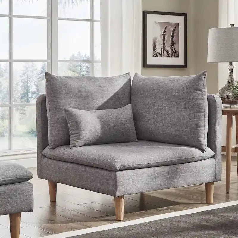 Malina Modular Mid-Century Corner Chair by iNSPIRE Q Modern