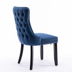 A&A Furniture Upholstered Wing-Back Dining Chair