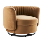 Embrace Tufted Performance Velvet Performance Velvet Swivel Chair