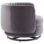 Embrace Tufted Performance Velvet Performance Velvet Swivel Chair