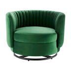 Embrace Tufted Performance Velvet Performance Velvet Swivel Chair