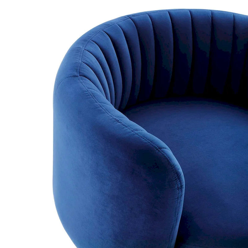 Embrace Tufted Performance Velvet Performance Velvet Swivel Chair