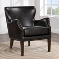 Douglas Faux Leather High Leg Slope Arm Accent Chair by Greyson Living