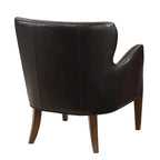 Douglas Faux Leather High Leg Slope Arm Accent Chair by Greyson Living