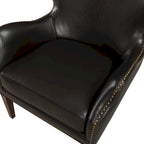 Douglas Faux Leather High Leg Slope Arm Accent Chair by Greyson Living
