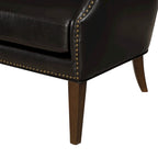 Douglas Faux Leather High Leg Slope Arm Accent Chair by Greyson Living