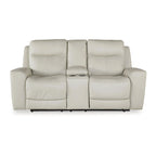 Signature Design by Ashley Mindanao Coconut Power Reclining Loveseat with Console - 79 W x 42 D x 43 H