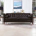 Jack 84  Modern Upholstered Tufted Tuxedo Sofa