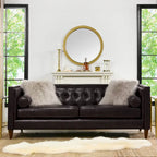 Jack 84  Modern Upholstered Tufted Tuxedo Sofa