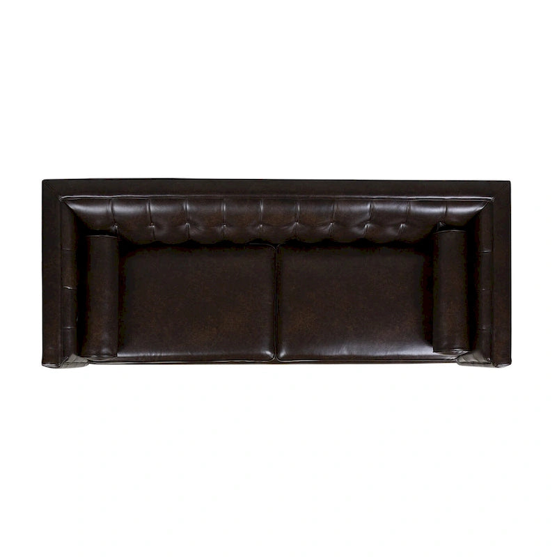 Jack 84  Modern Upholstered Tufted Tuxedo Sofa