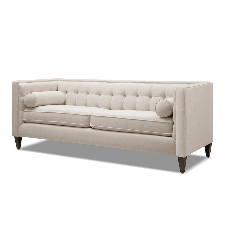 Jack 84  Modern Upholstered Tufted Tuxedo Sofa
