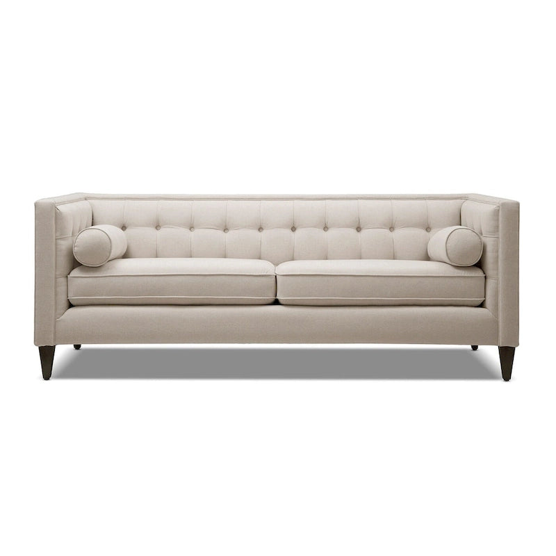 Jack 84  Modern Upholstered Tufted Tuxedo Sofa