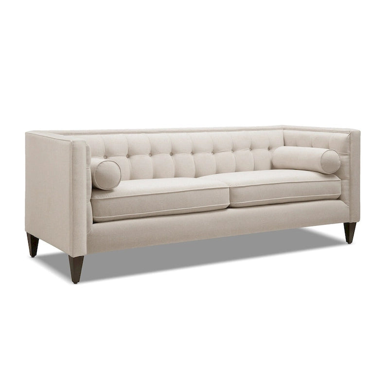 Jack 84  Modern Upholstered Tufted Tuxedo Sofa