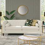 Jack 84  Modern Upholstered Tufted Tuxedo Sofa