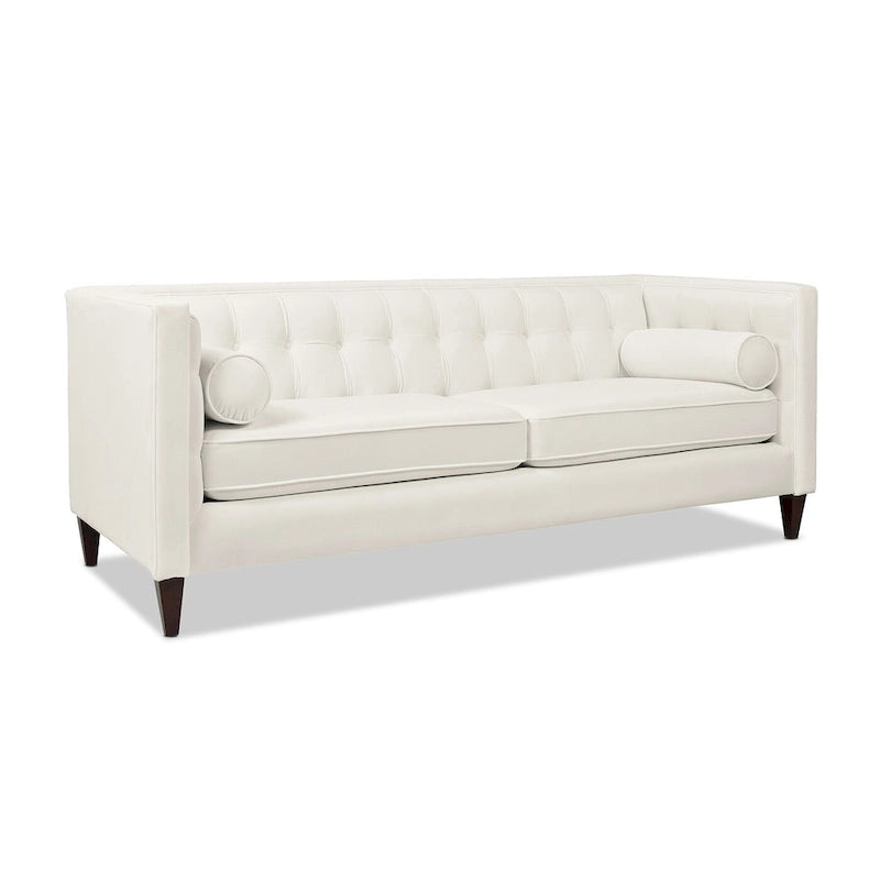 Jack 84  Modern Upholstered Tufted Tuxedo Sofa