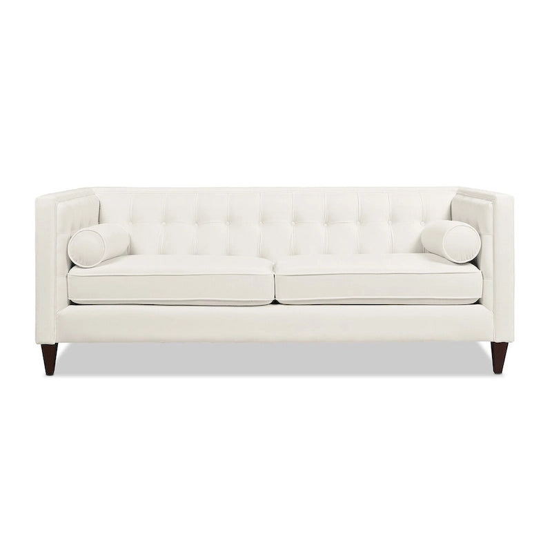 Jack 84  Modern Upholstered Tufted Tuxedo Sofa