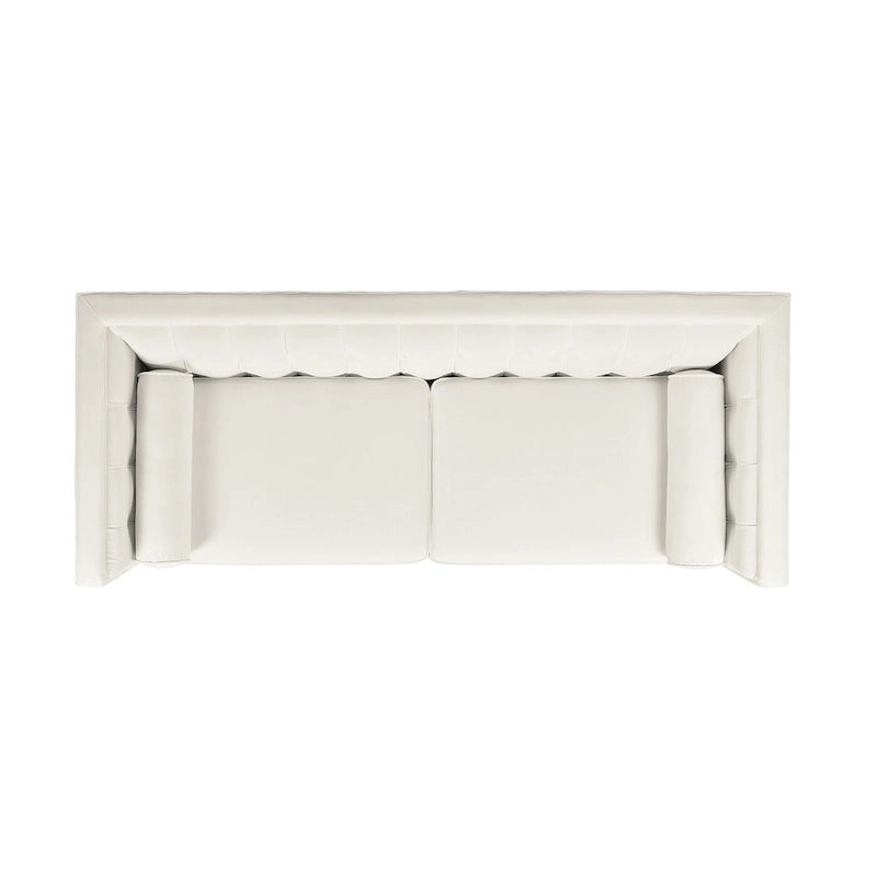 Jack 84  Modern Upholstered Tufted Tuxedo Sofa