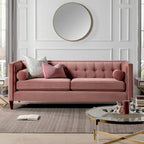 Jack 84  Modern Upholstered Tufted Tuxedo Sofa