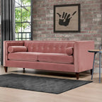 Jack 84  Modern Upholstered Tufted Tuxedo Sofa