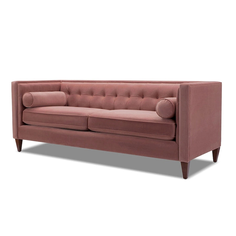 Jack 84  Modern Upholstered Tufted Tuxedo Sofa