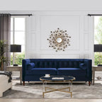 Jack 84  Modern Upholstered Tufted Tuxedo Sofa