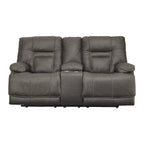 Signature Design by Ashley Wurstrow Leather Power Adjustable Reclining Loveseat - N/A