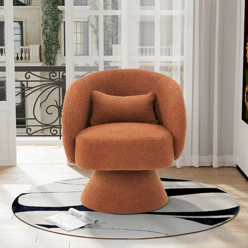 Ouyessir 360 Degree Swivel Cuddle Barrel Sofa Chairs