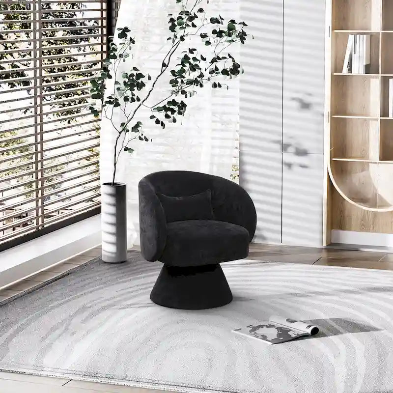 Ouyessir 360 Degree Swivel Cuddle Barrel Sofa Chairs