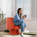 Ouyessir 360 Degree Swivel Cuddle Barrel Sofa Chairs