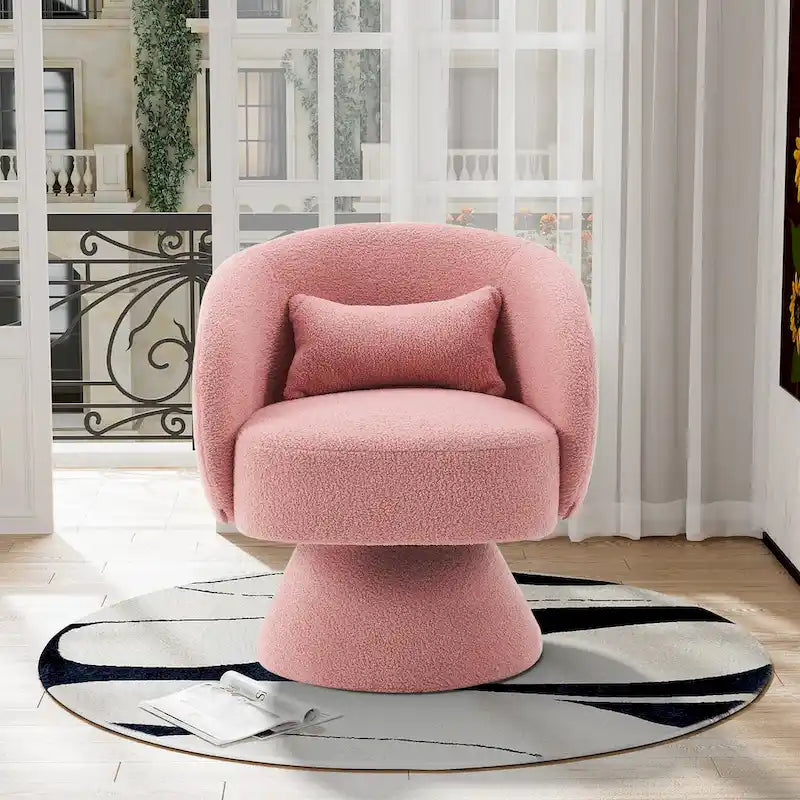 Ouyessir 360 Degree Swivel Cuddle Barrel Sofa Chairs