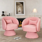 Ouyessir 360 Degree Swivel Cuddle Barrel Sofa Chairs