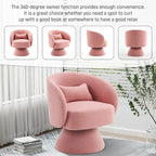 Ouyessir 360 Degree Swivel Cuddle Barrel Sofa Chairs