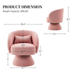 Ouyessir 360 Degree Swivel Cuddle Barrel Sofa Chairs